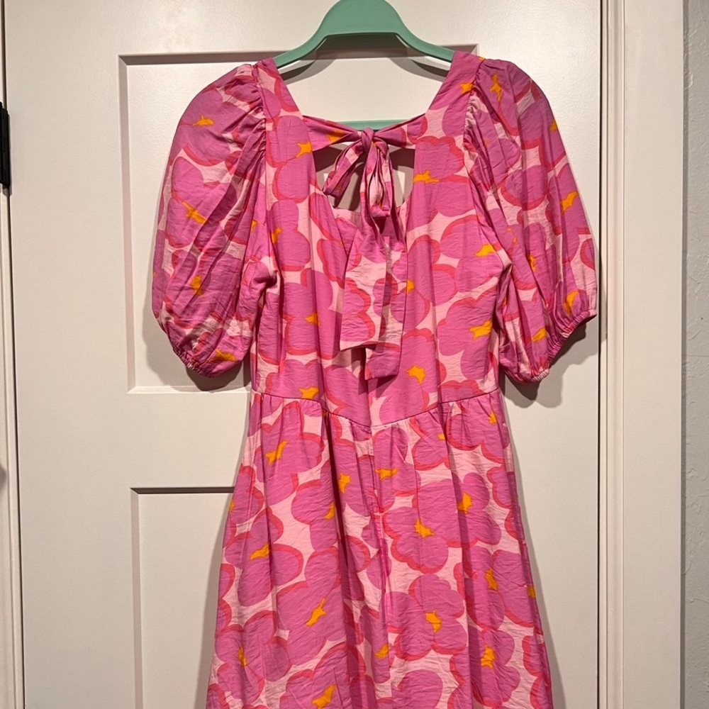 Retro Garden Babydoll Mini Dress